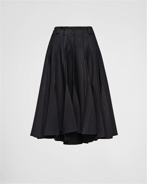 prada skirt set|prada black pleated skirt.